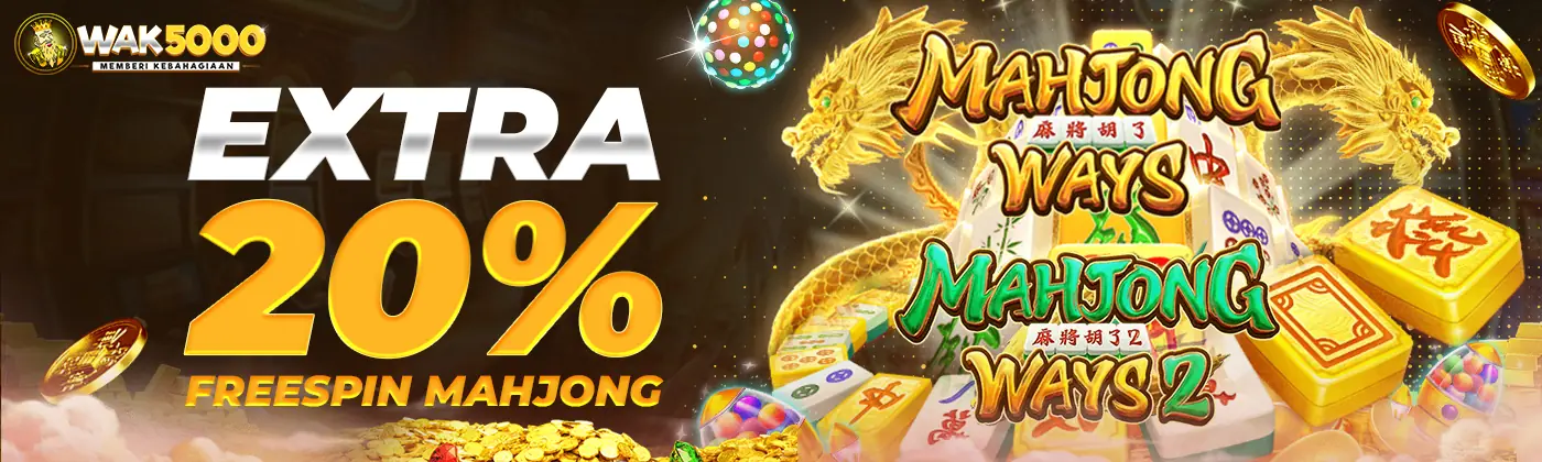 BONUS FREESPIN 20% MAHJONG WAYS 1 2